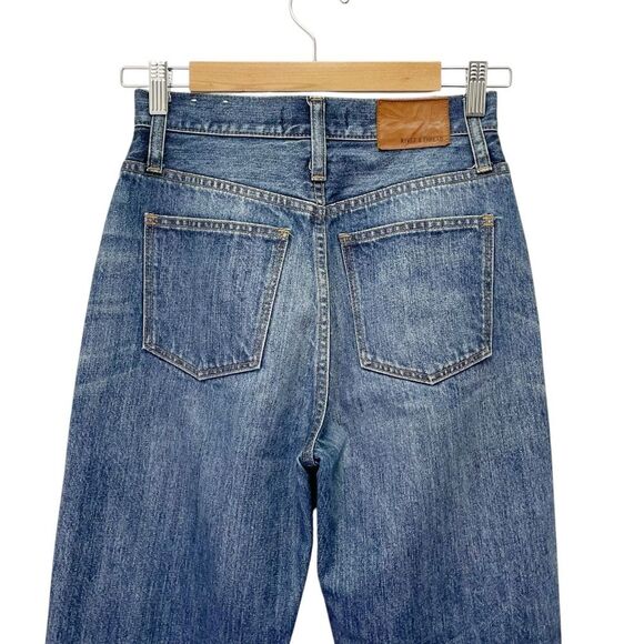 Madewell Rivet & Thread Boyjean Linwood Wash Size 25 | 0 Straight Leg High Waist - Picture 5 of 10